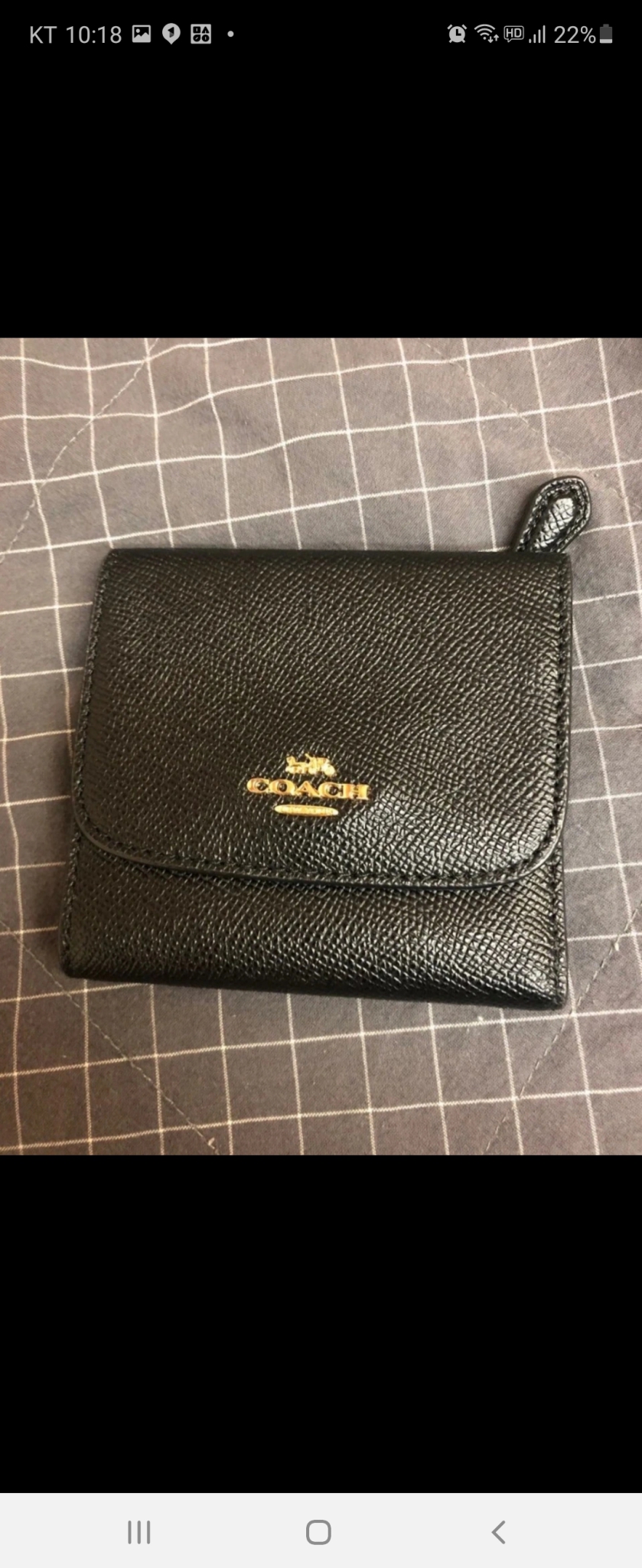코치 가죽지갑