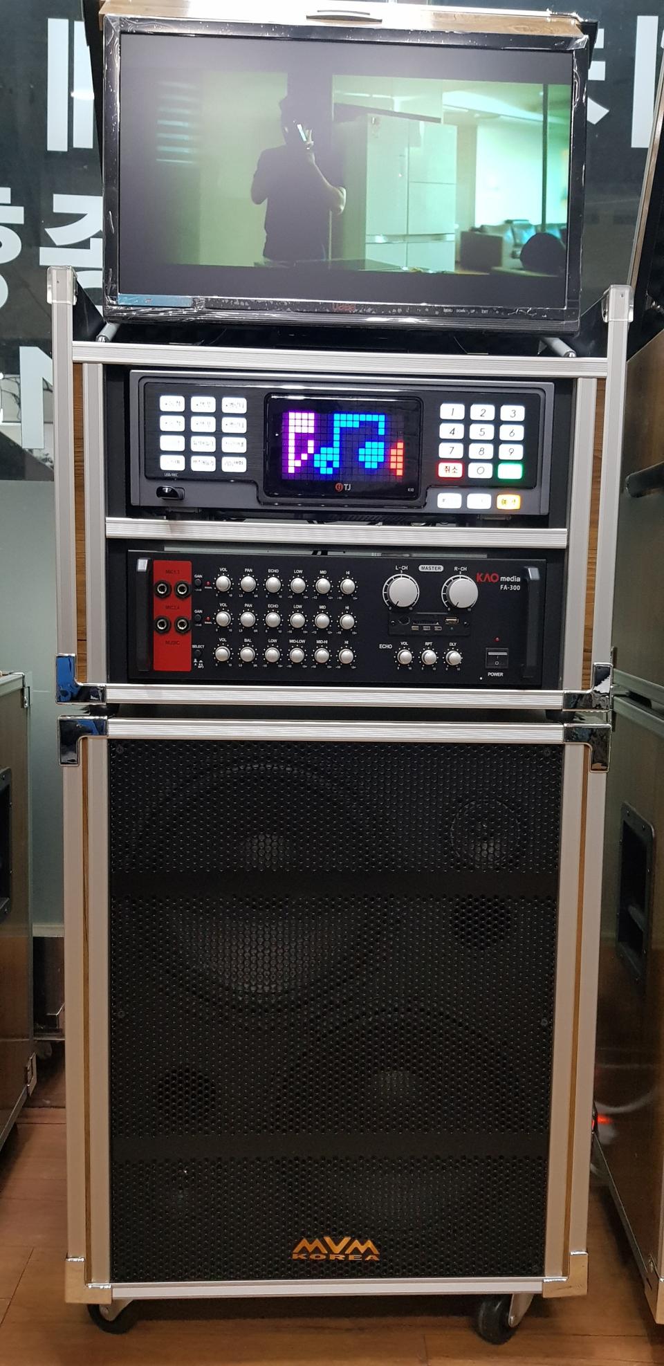 태진 반주기 앰프 스피커 노래방기계 일체형반주기 이동식노래방기계