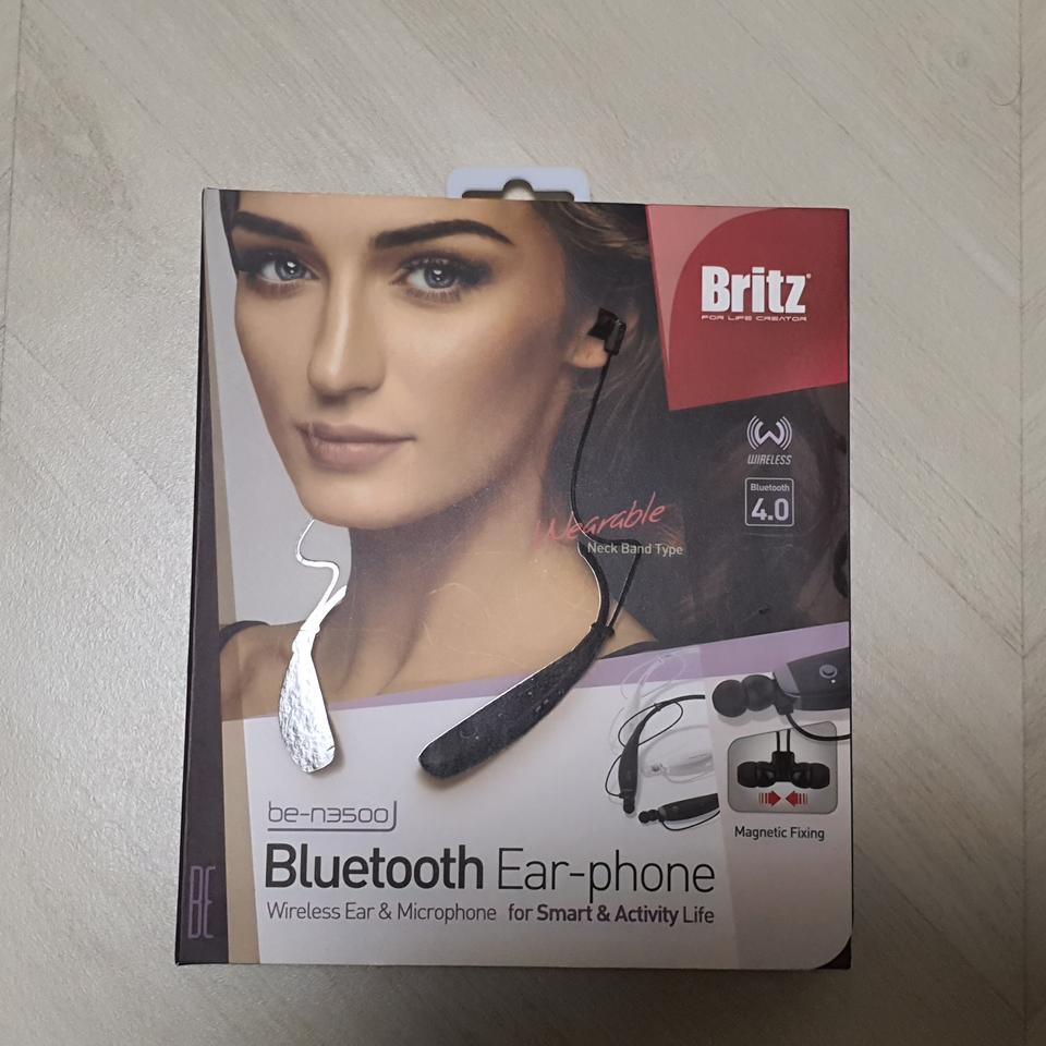 브리츠 BE-N3500 블루투스이어폰 화이트