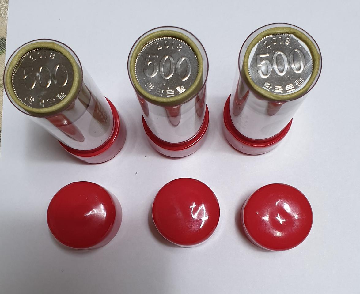 2018년 500원롤 일괄 관봉 옛날돈 특년도 지폐 동전 민트 기념주화