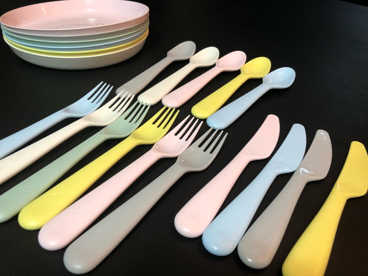 이케아 유아식기세트(세척후 미사용)