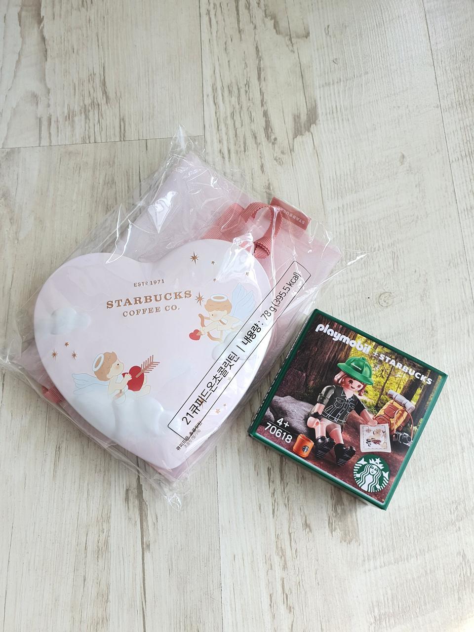 스타벅스 플레이모빌 제니 + 큐피드 초콜릿