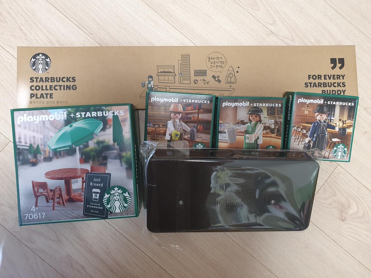 스타벅스 플레이모빌 1차 2차 플레이트 골드카드 일괄