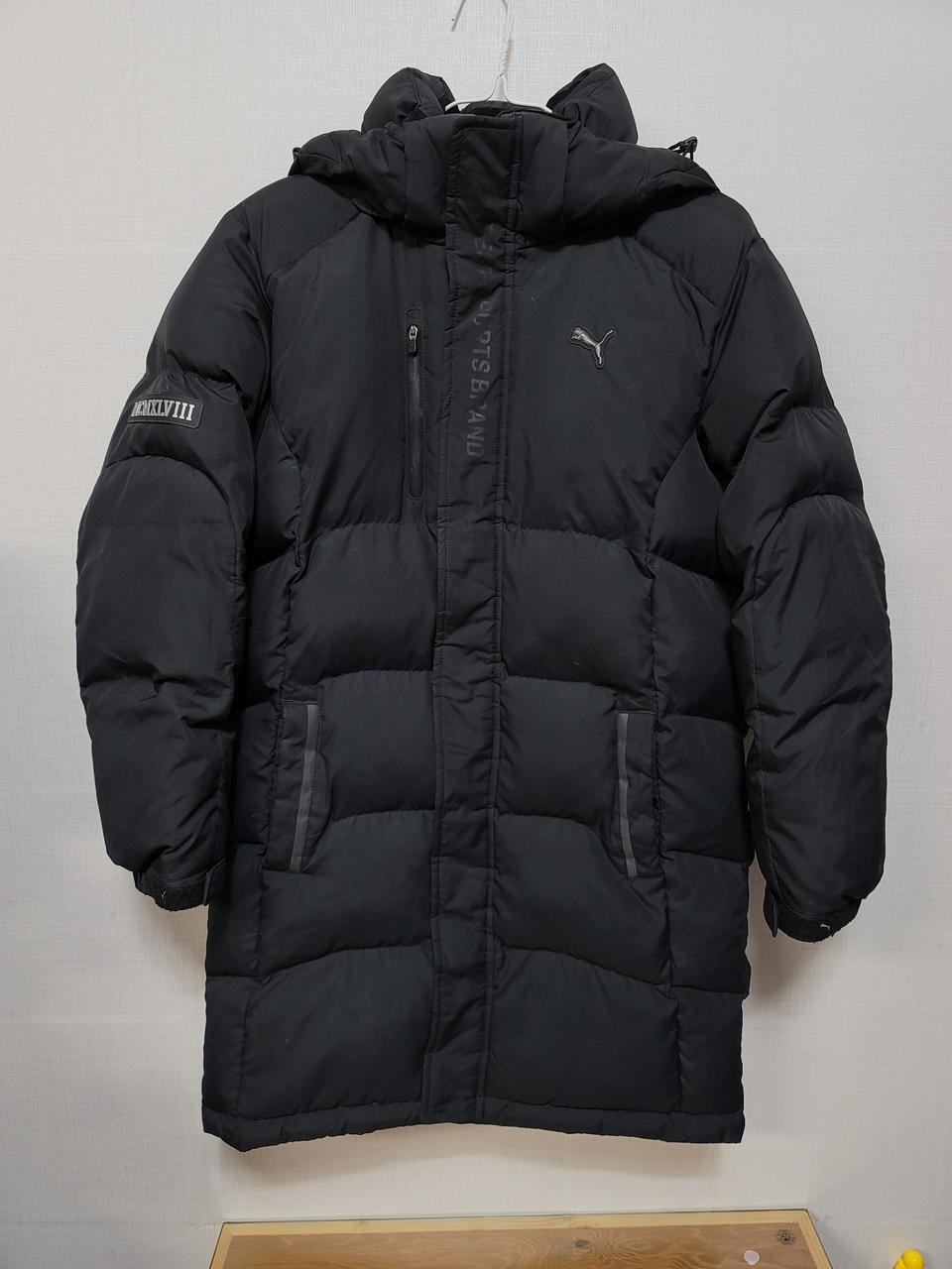 푸마 키즈 블랙 롱패딩