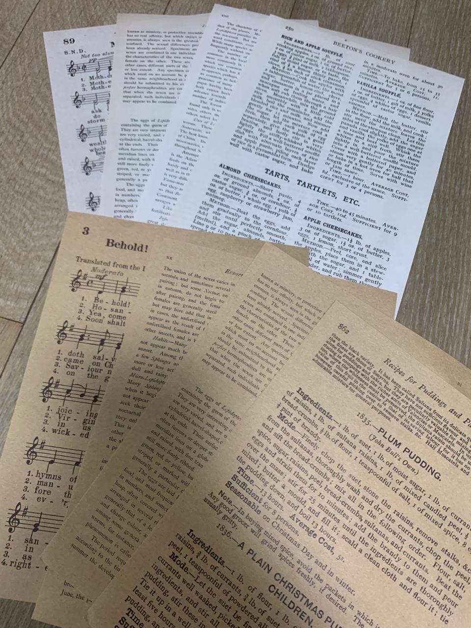 새상품 영문페이퍼 10장 세트 인테리어 소품