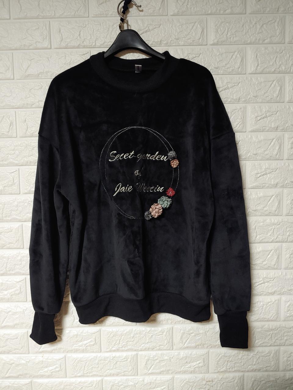 여성 기모벨벳티셔츠 XL