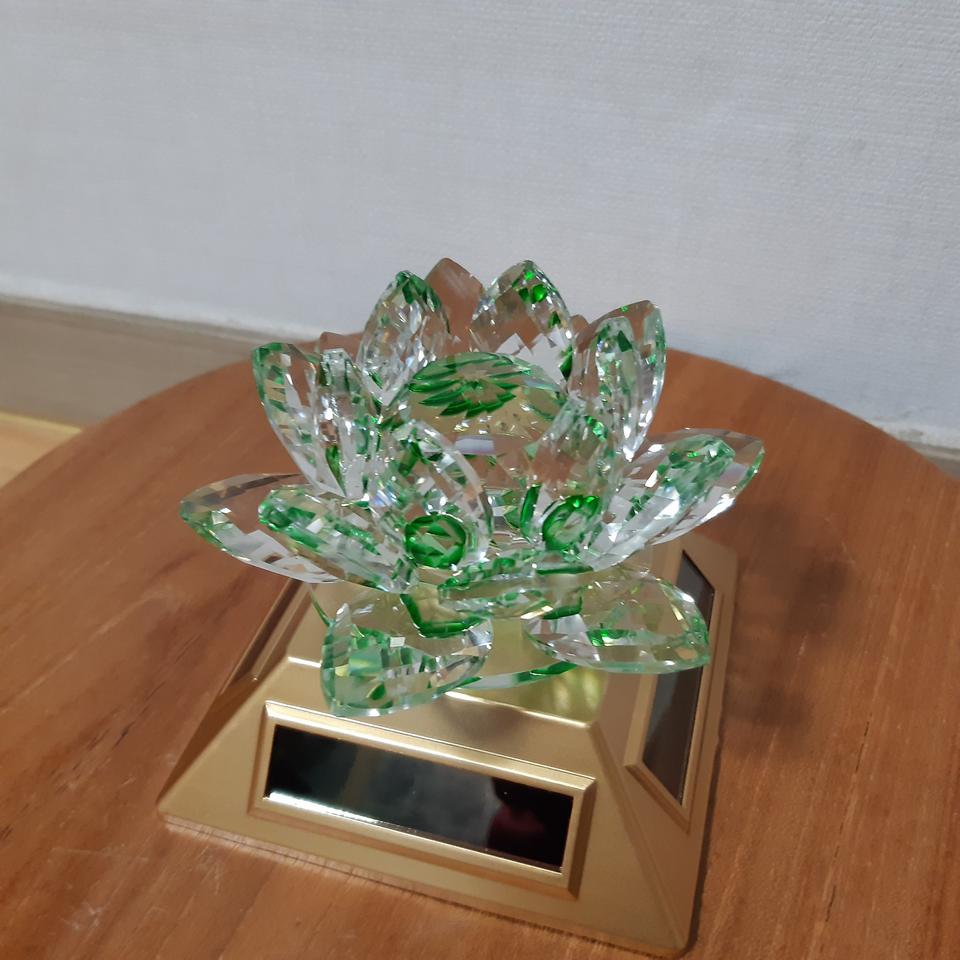 크리스탈 연꽃 장식품