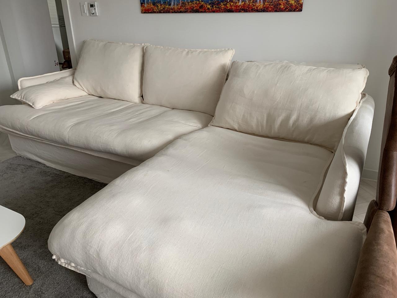 듀커소파 산드라 패브릭소파 카우치 4인용소파