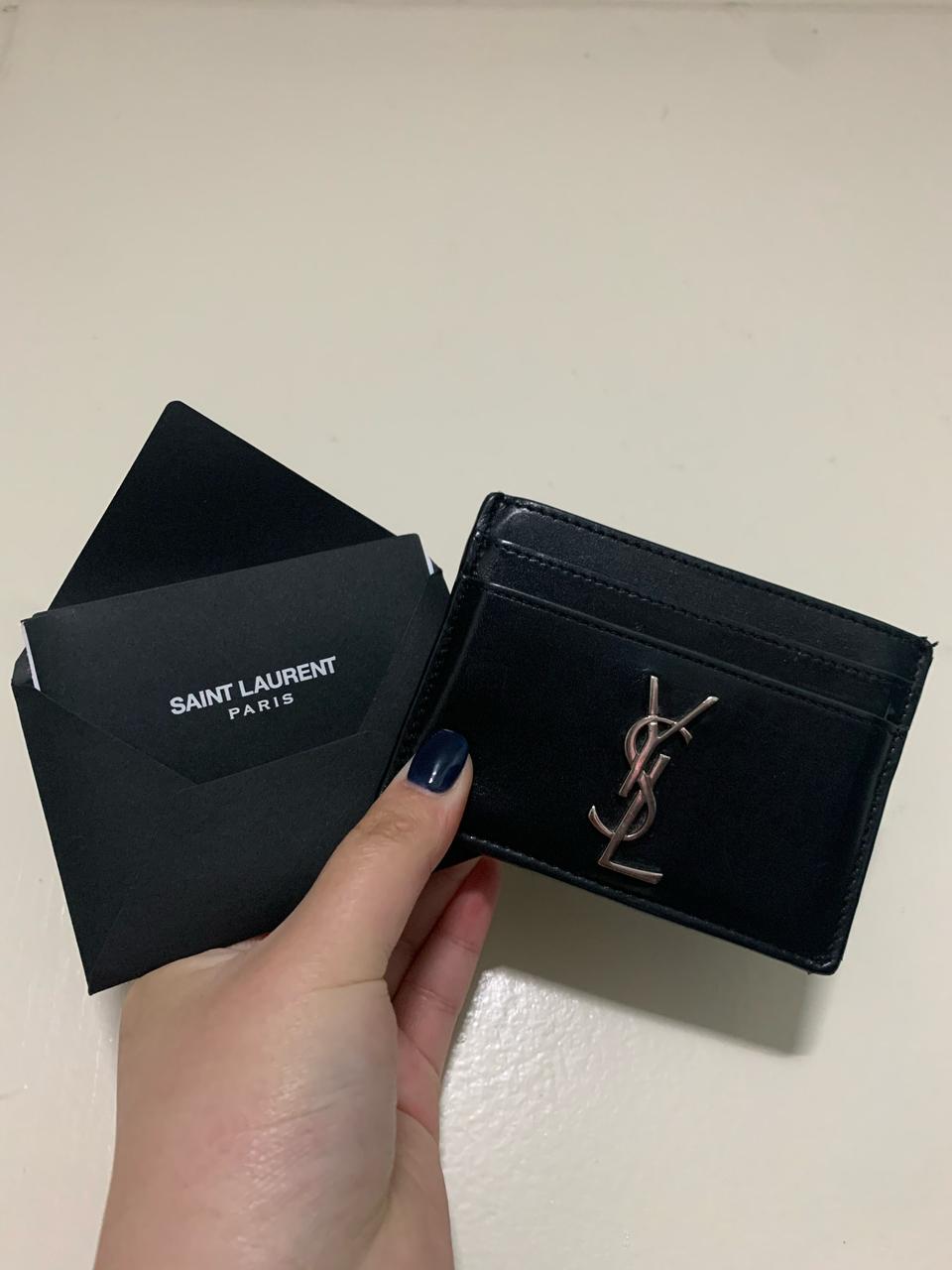 입생로랑 카드지갑 정품