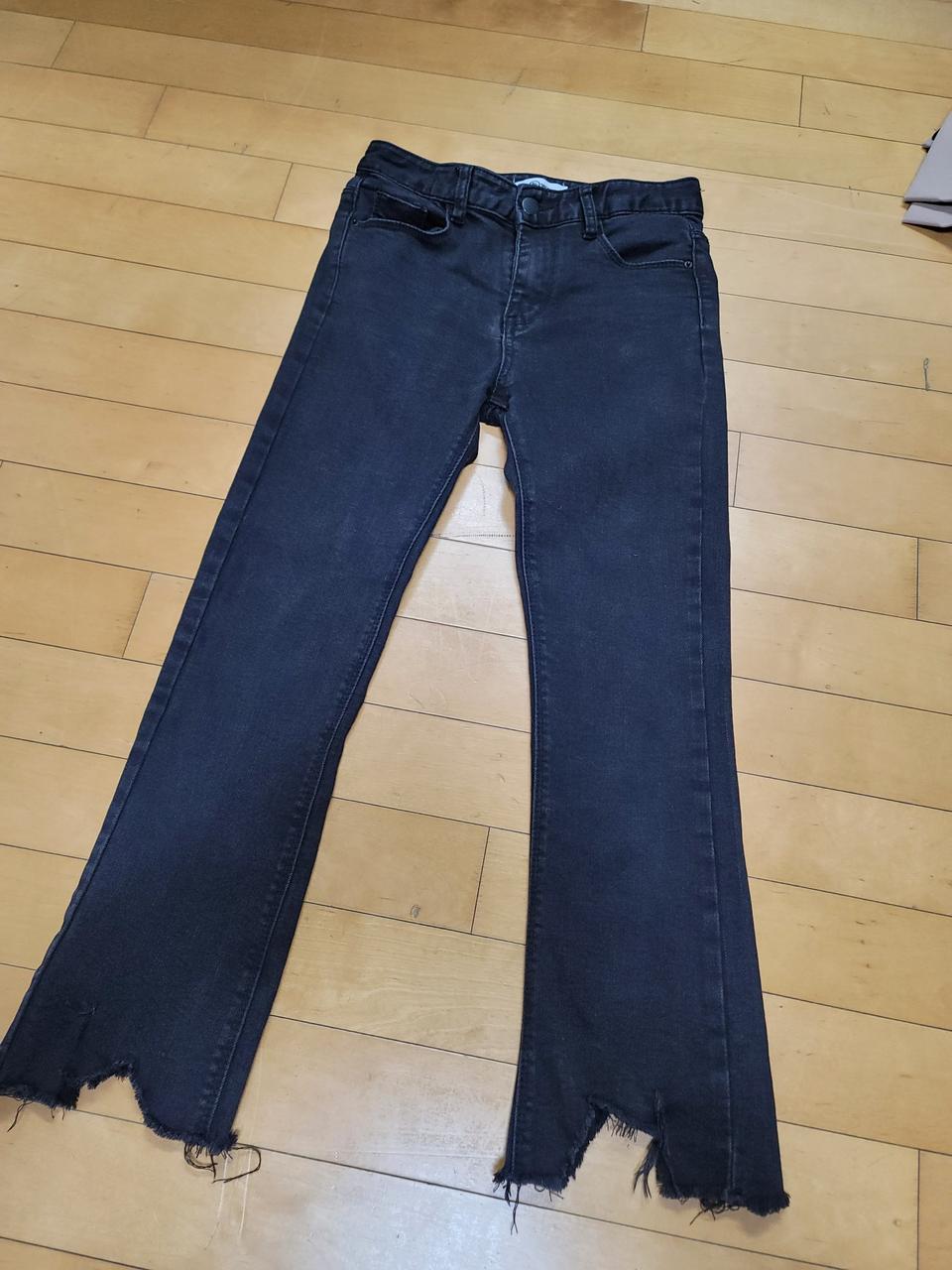 언발컷팅부츠컷청바지