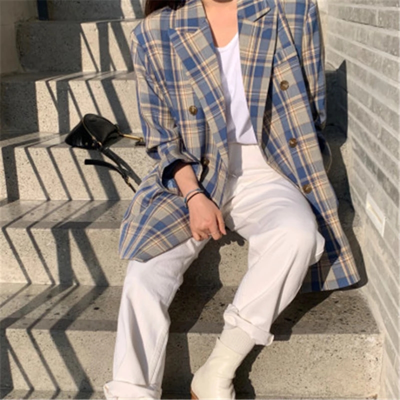 체크 자켓 새상품 프리사이즈