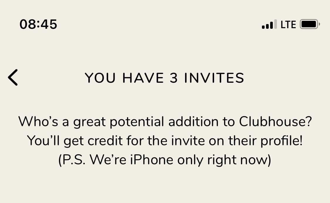 클럽하우스 초대장 판매합니다