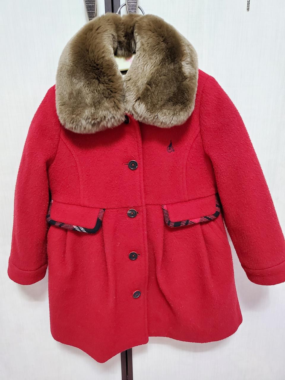 빈폴키즈 토끼털 모직코트