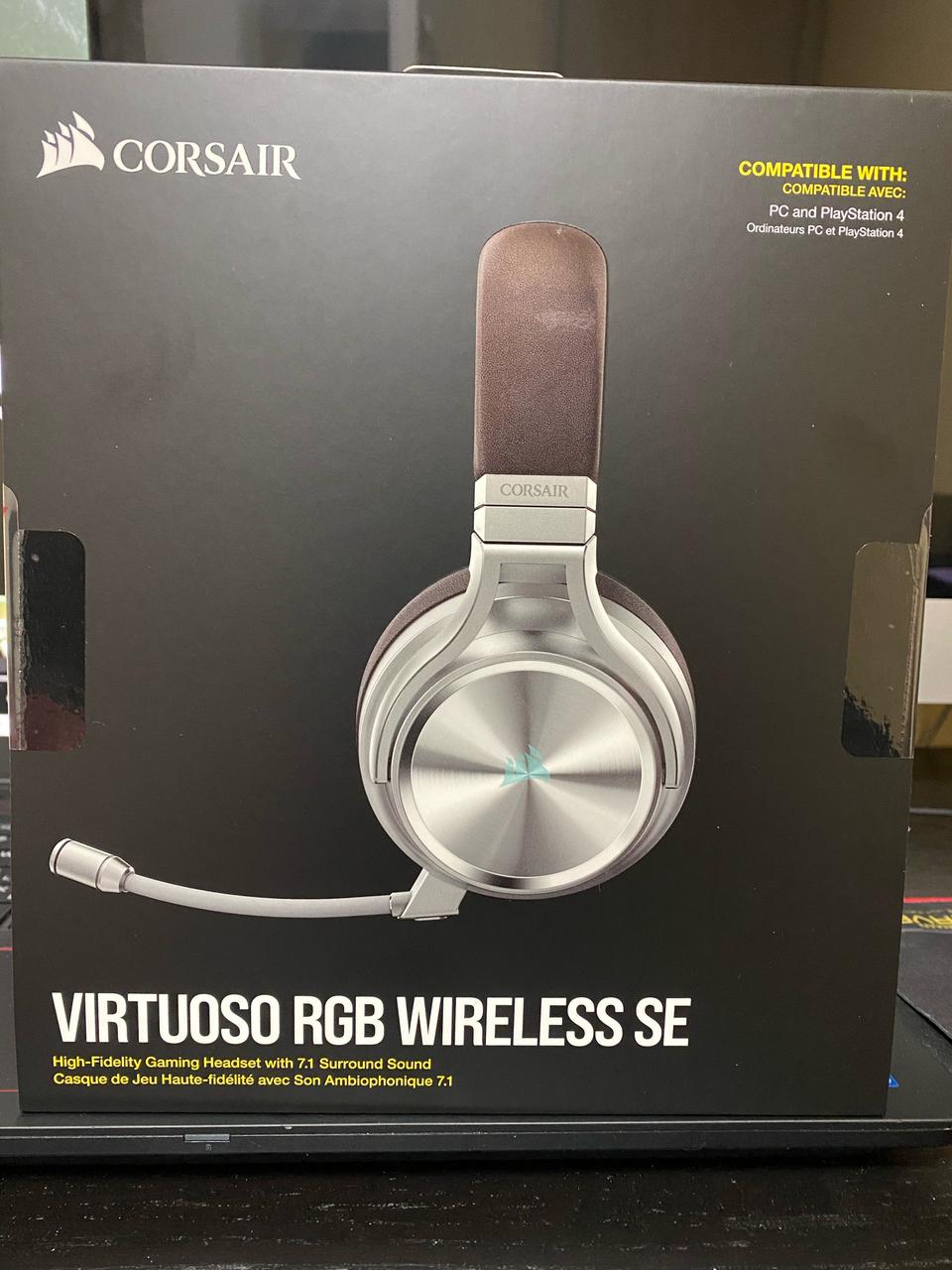 커세어 게이밍 헤드셋 에스프레소 무선 rgb se 미개봉 새상품