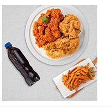 네네치킨 순살양념반후라이드반