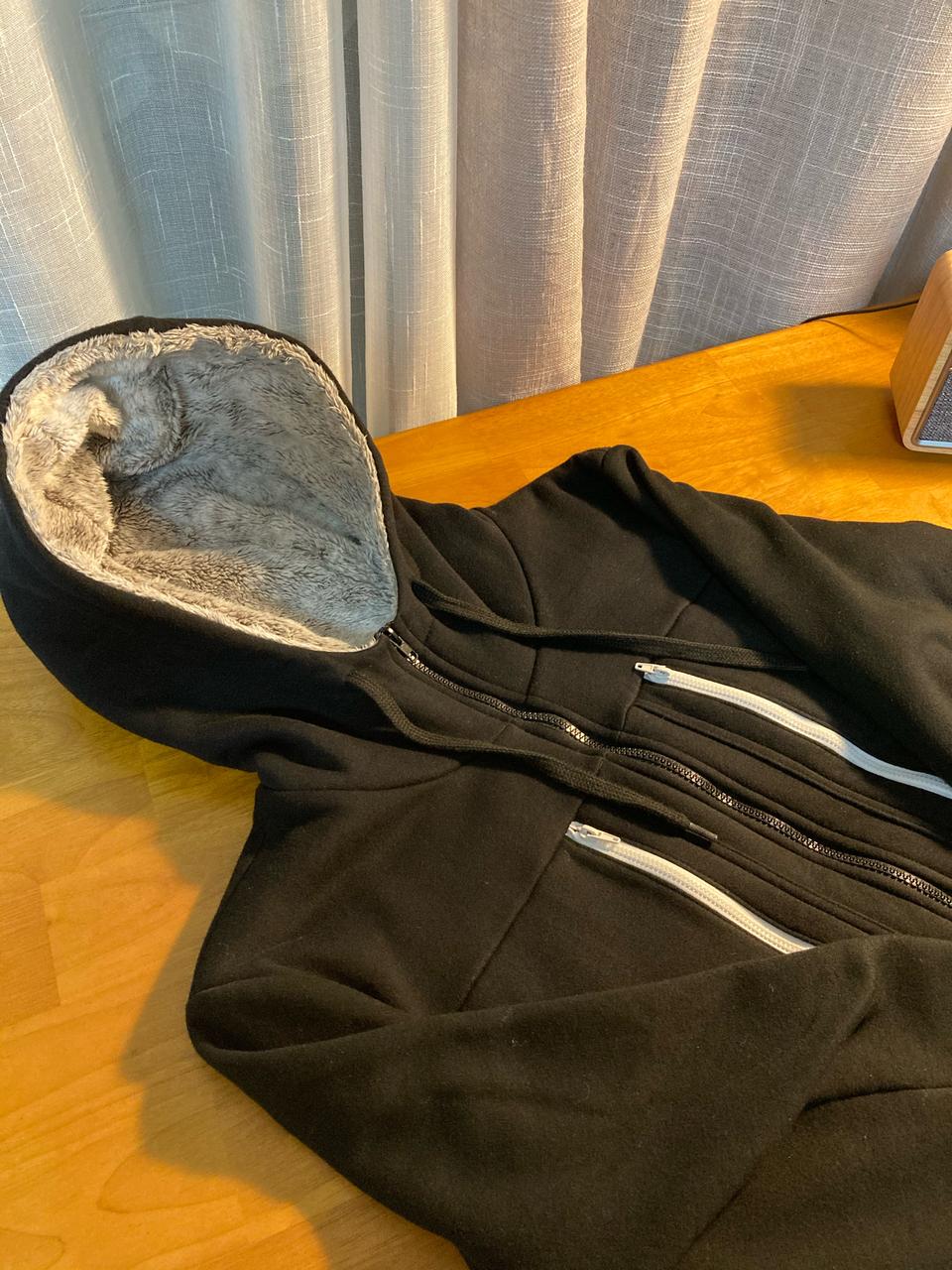 [DASOUL] 양털 투포켓 후드집업