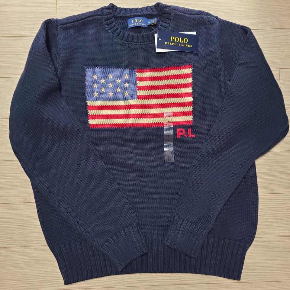 폴로 성조기 니트 M