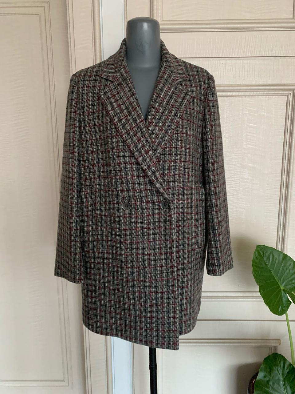 요즘 입기 딱 좋은 오버핏 체크쟈켓(새옷!!)