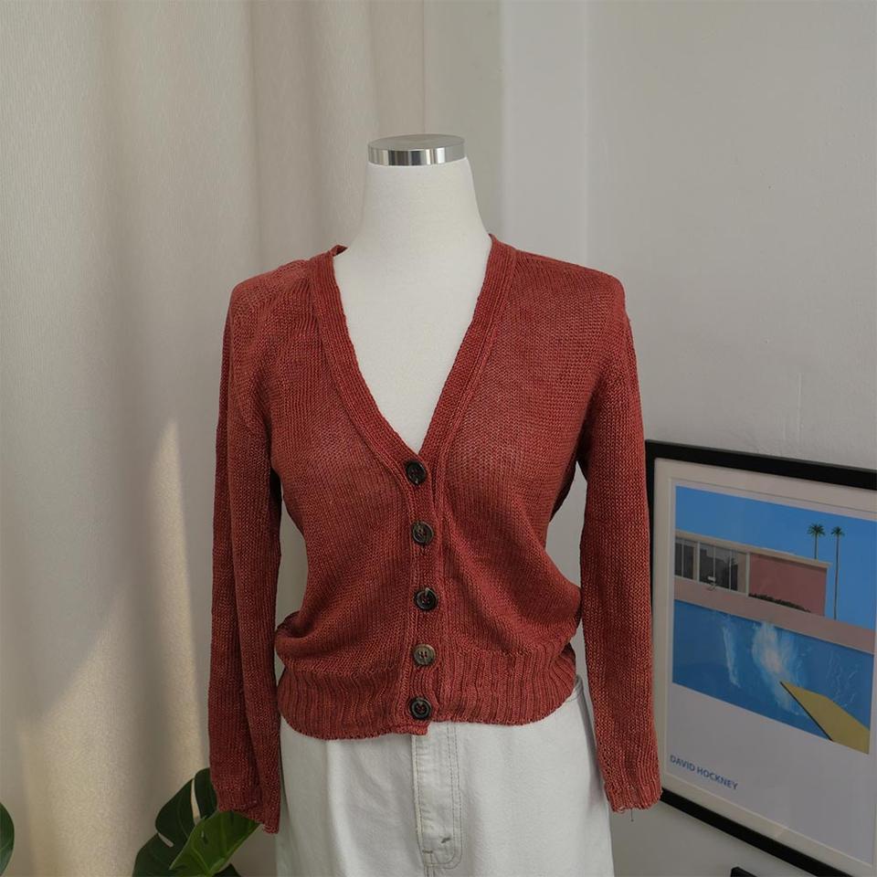 마가렛호웰 여성 망사 가디건