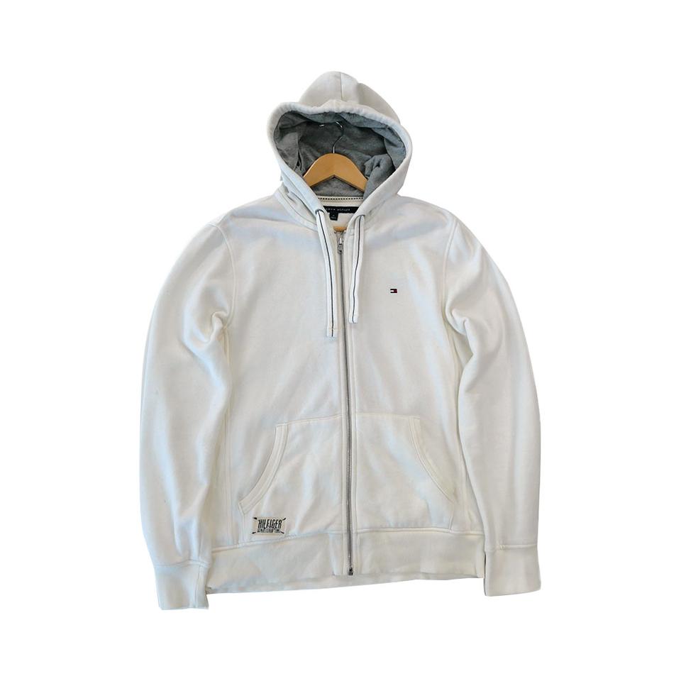 타미힐피거 화이트 후드 집업 M
