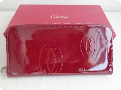 까르띠에 해피버스 장지갑 에나멜