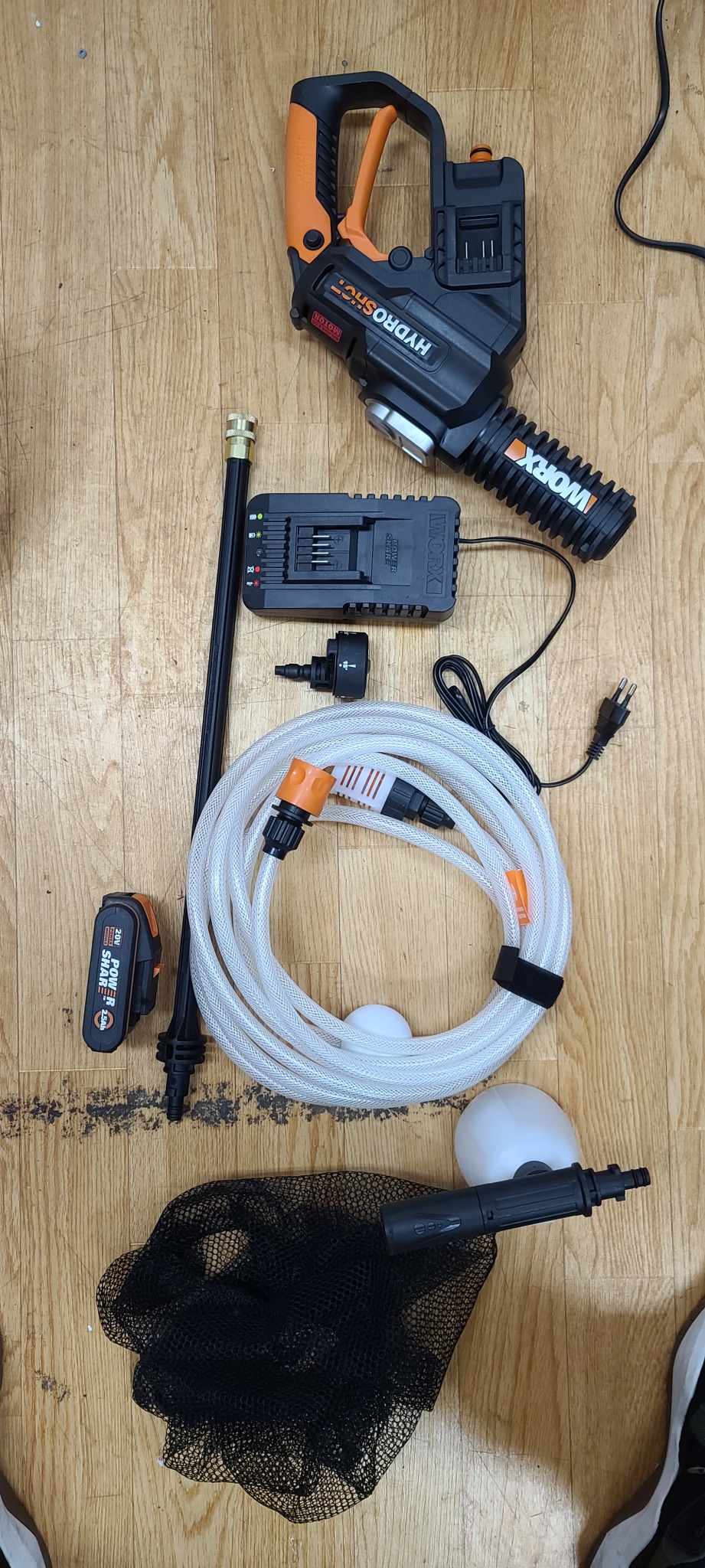 웍스세차기 자흡기능 무선충전세차기 2회테스트