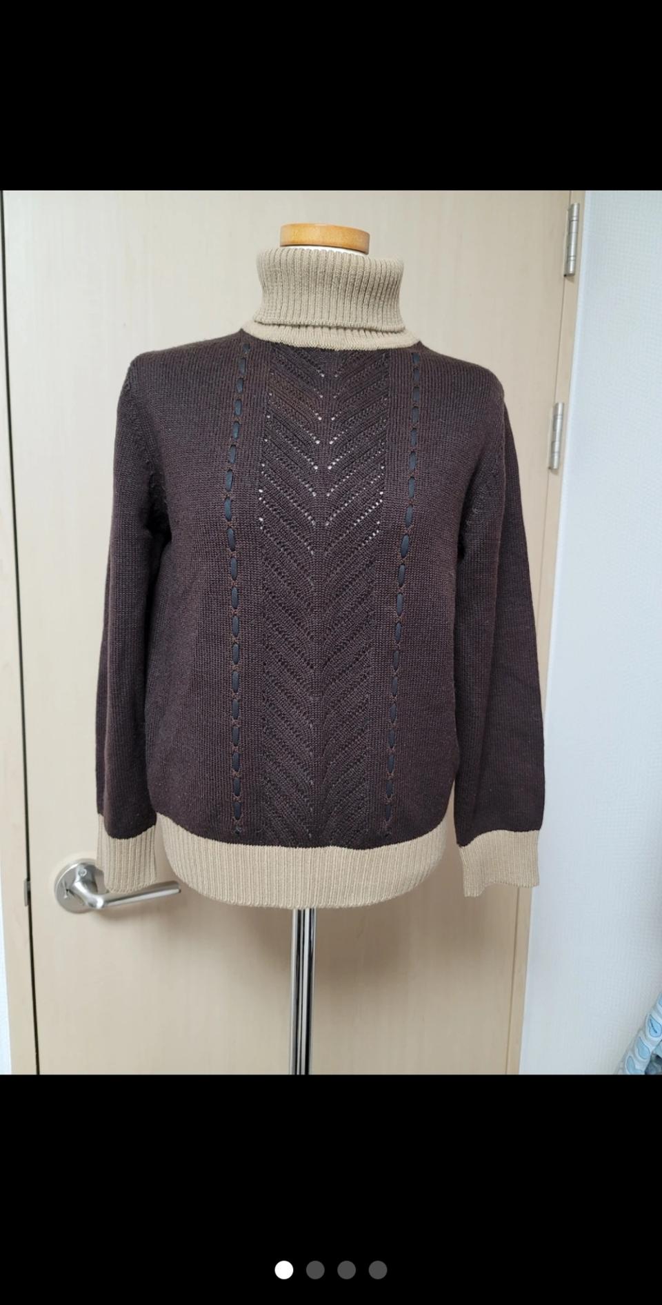 여자 고동색 목티 (95)