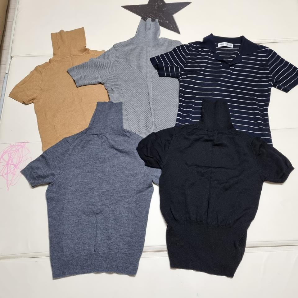 반팔니트 봄옷 5벌 일괄 택포 2만원에 팝니다.