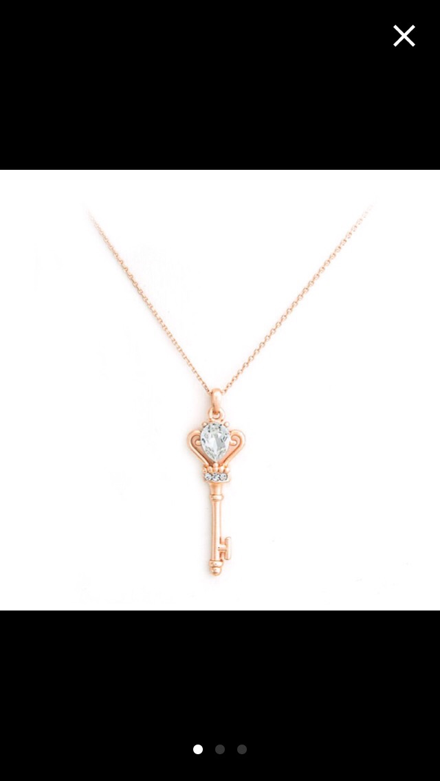 레브르 열쇠모양 로즈골드 목걸이