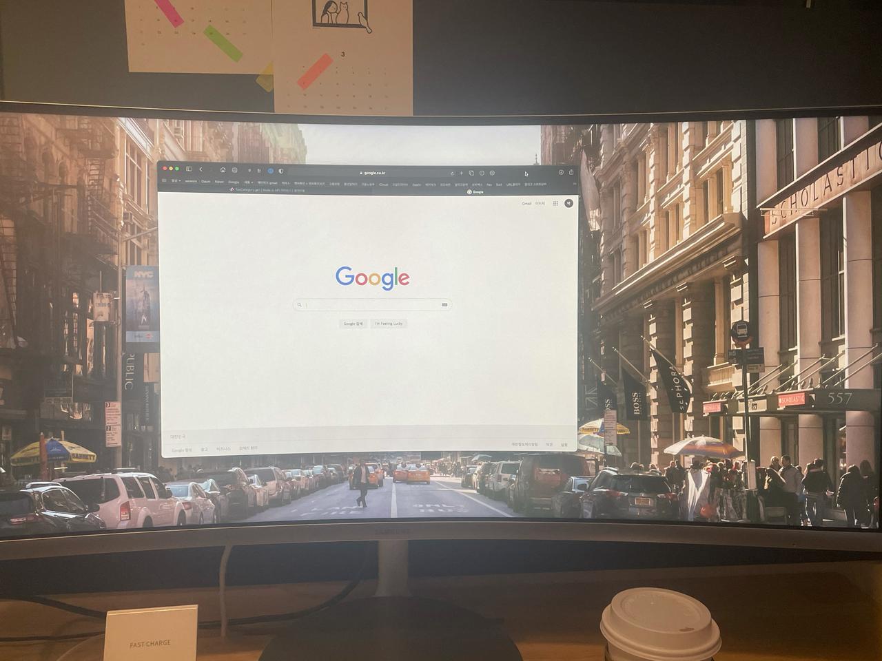 삼성 34인치 와이드 모니터