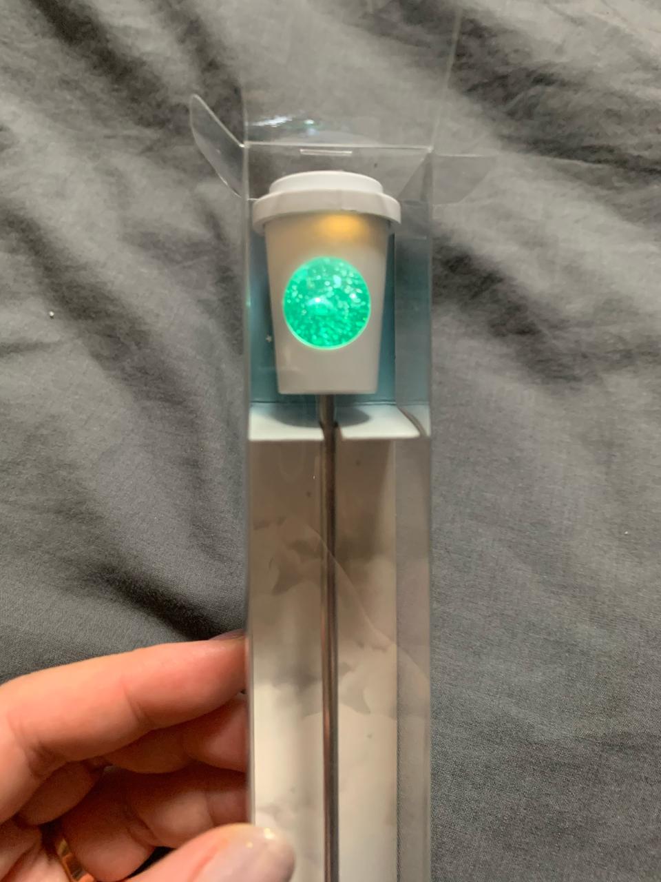 스타벅스 여름 led 머들러 (여분 베터리 포함)