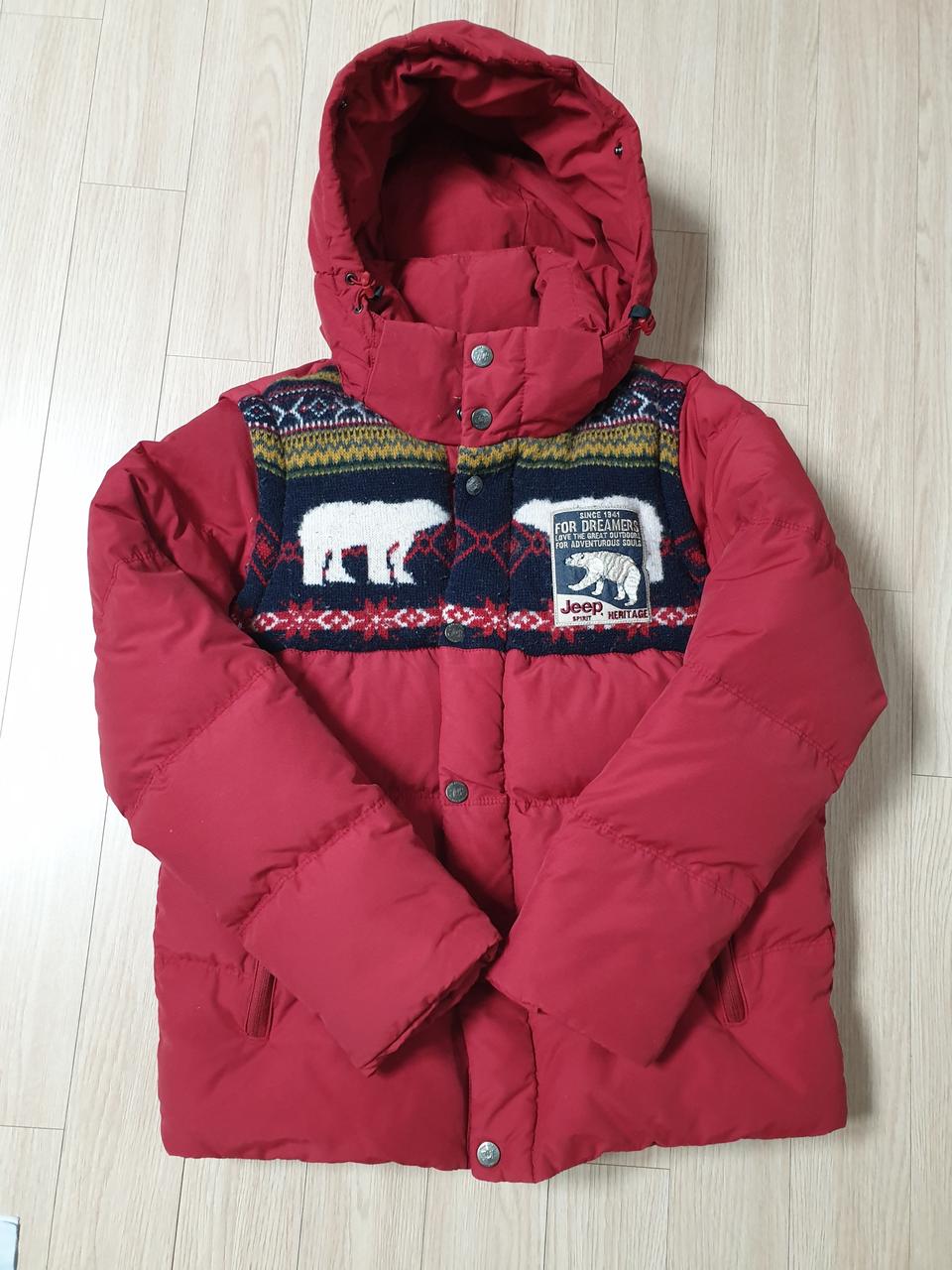 지프 조끼 남여공용 덕다운 패딩