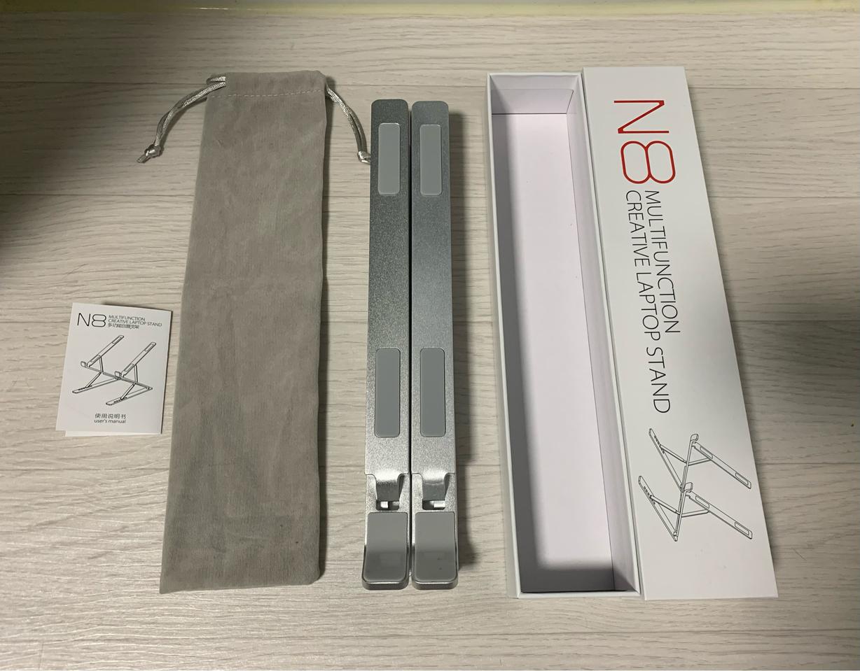 N8 휴대용 2단 노트북 거치대 (17인치 가능)