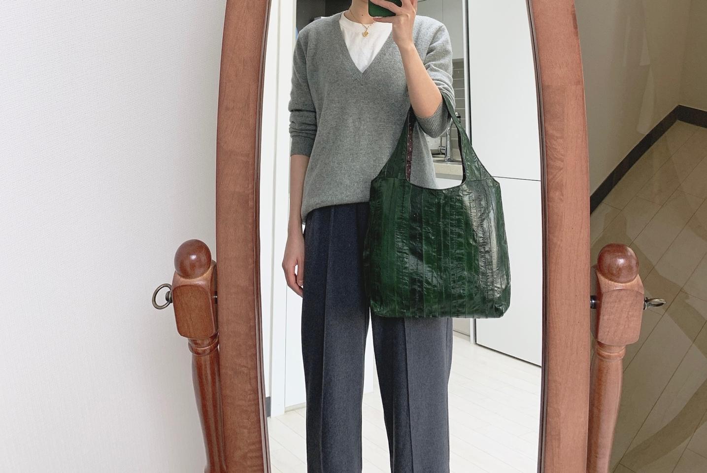 정품 뽐므델리 장어가죽 백