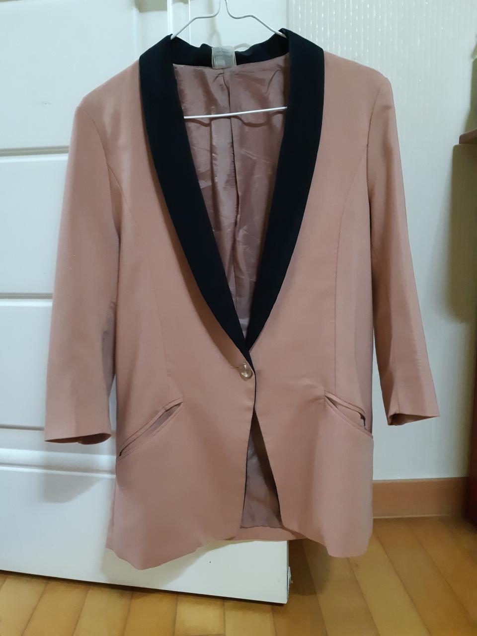 자켓 재킷 쟈켓 칠부 배색 기본 테일러 정장 하객