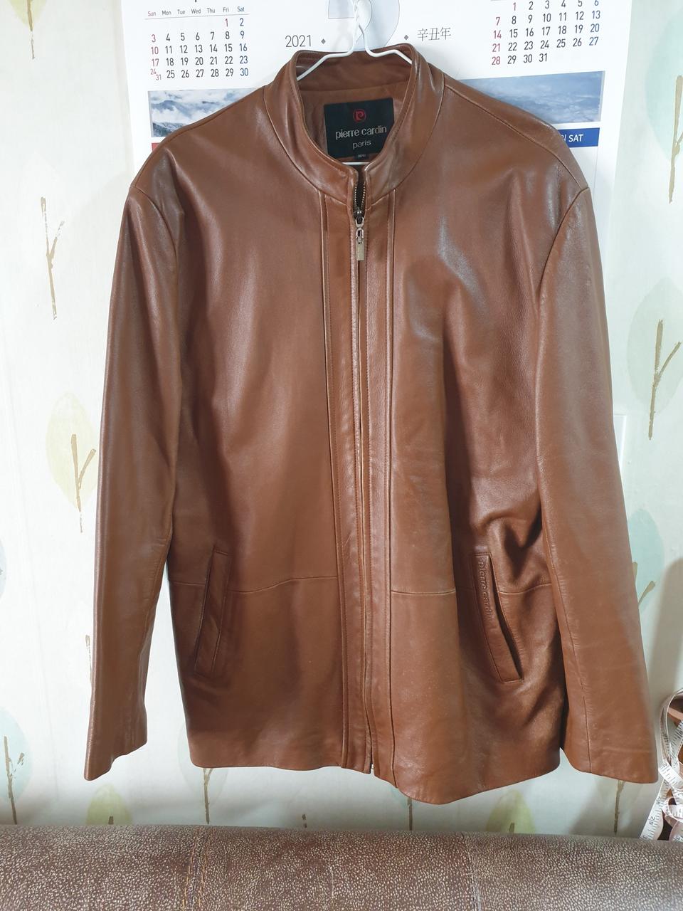 피에르가르뎅.양가죽자켙.100