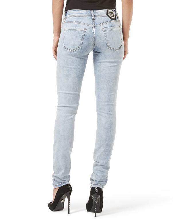 루나에비뉴7 필립플레인 여성 슬림진 히트스트로크 데님팬츠 청바지 정품