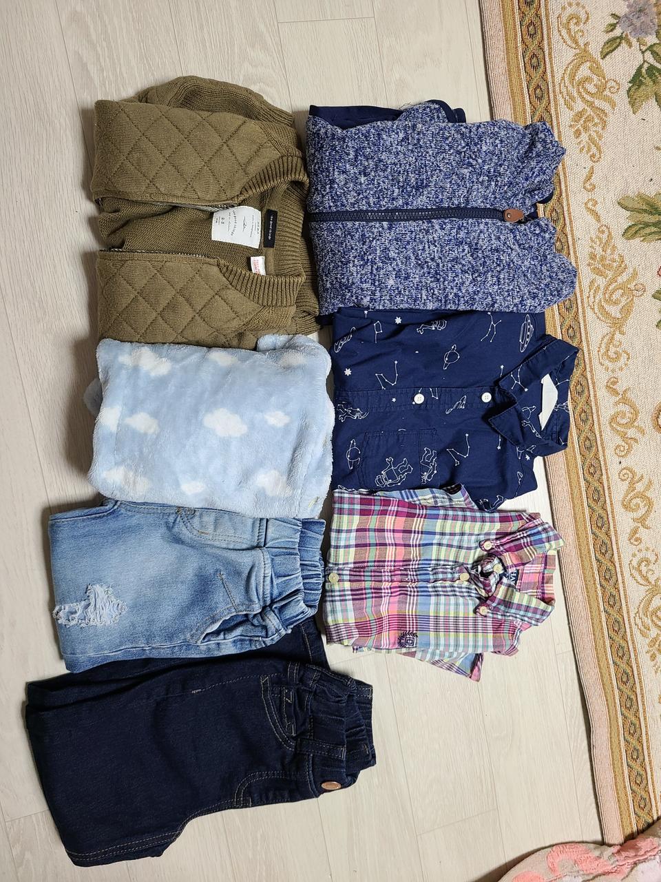 나눔 유아옷. 2살에서 5살정도