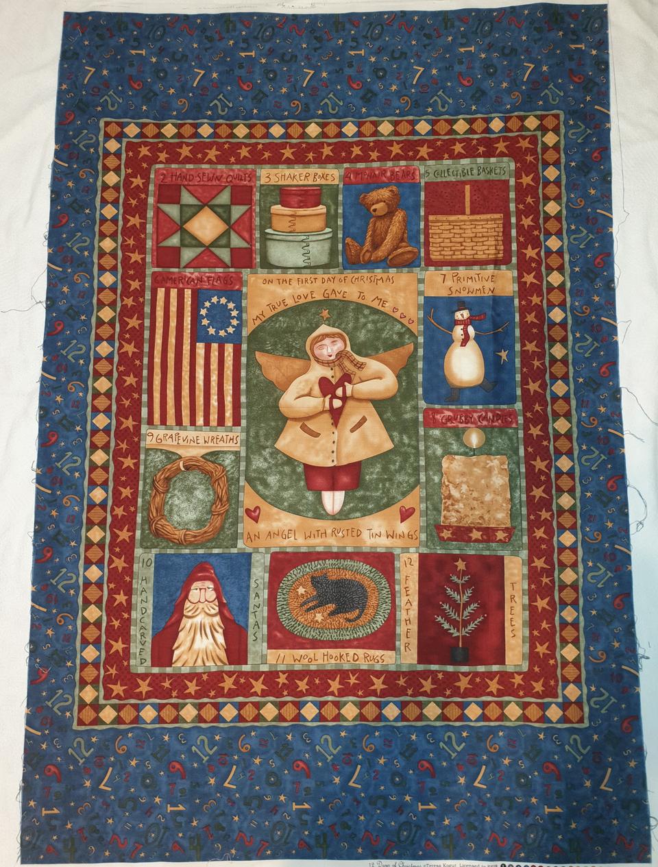 미국 퀼트 원단 아기천사75×110