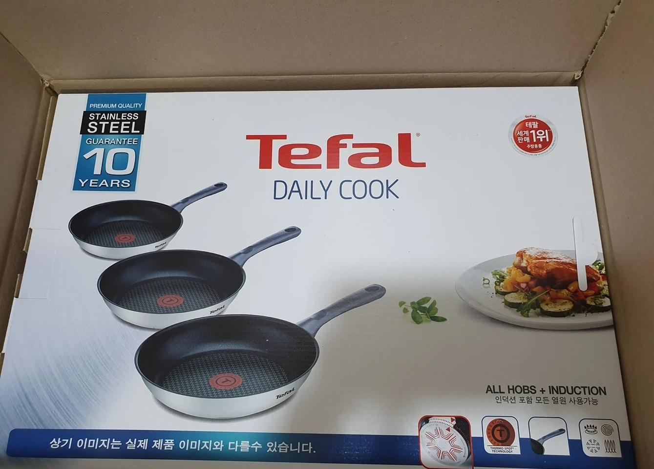 테팔 레인포스등급 데일리쿡 후라이팬 3종