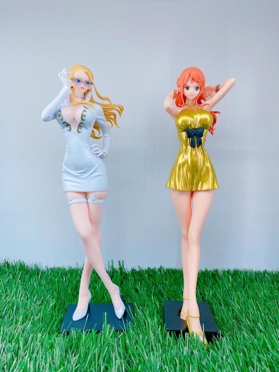 [정품][일괄] 원피스 CP9 칼리파&나미 피규어