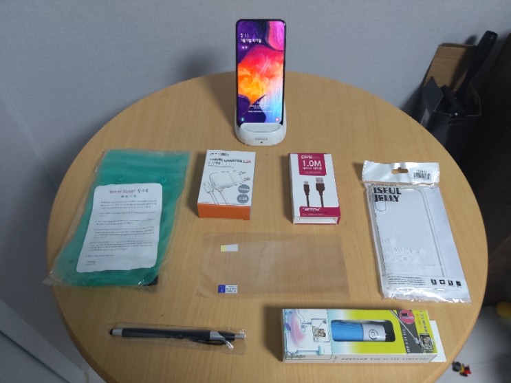 SKT 갤럭시A505 코랄 64기가 정상해지 풀세트 판매합니다