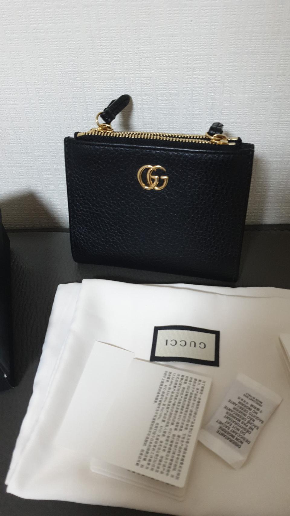 구찌 중/반지갑  마몬트금장