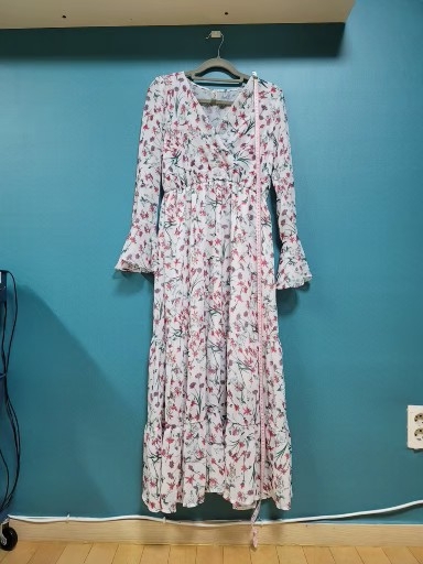 플라워 여리 쉬폰 롱원피스