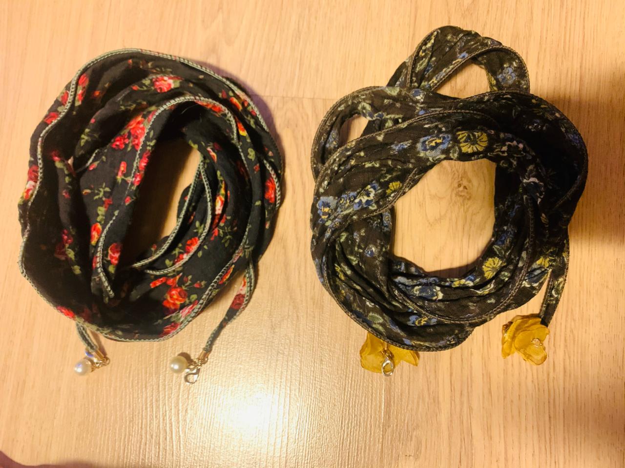 핸드메이드 마스크스트랩겸 쁘띠스카프 2종류