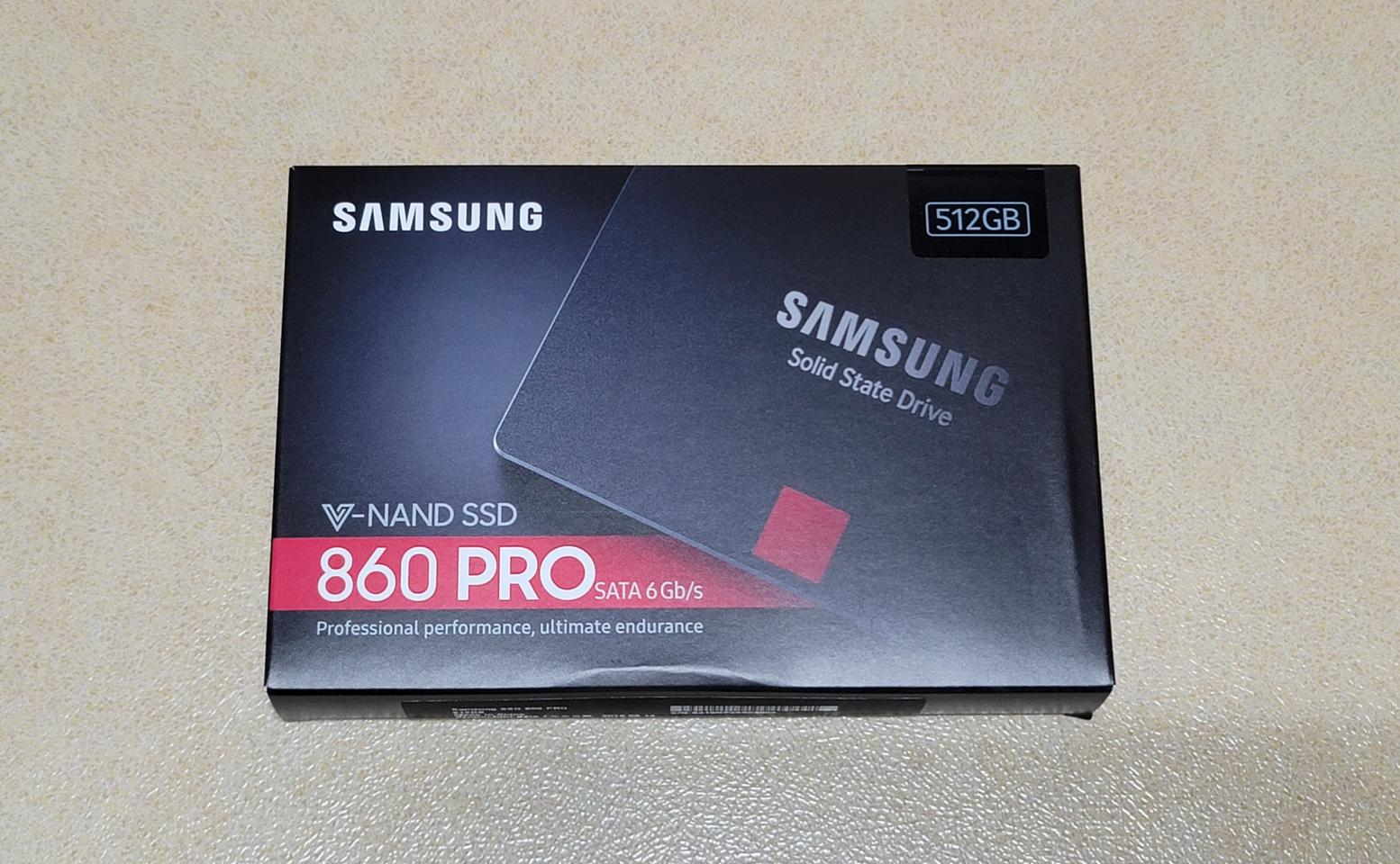 삼성 정품 V-NANO SSD 860 PRO 512GB 미개봉