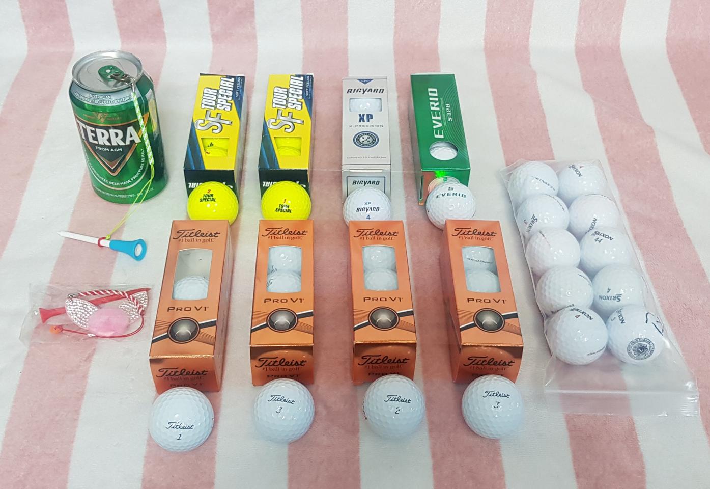 ♥ 골프공 새거 타이틀리스트 PRO V1 12구 외 22구 총34구 ♥