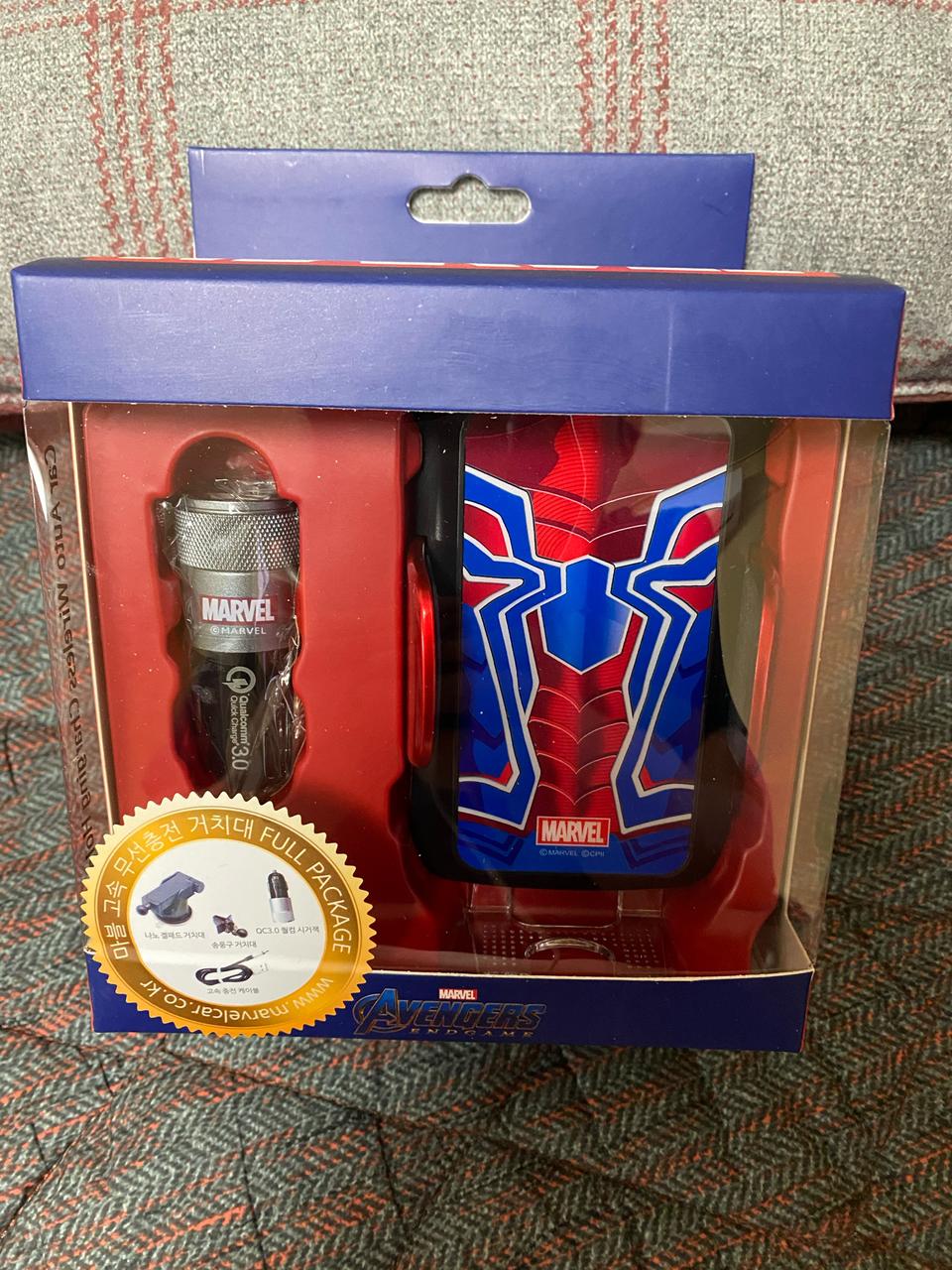 마블 아이언맨/스파이더맨 차량용 핸드폰 무선 충전거치대