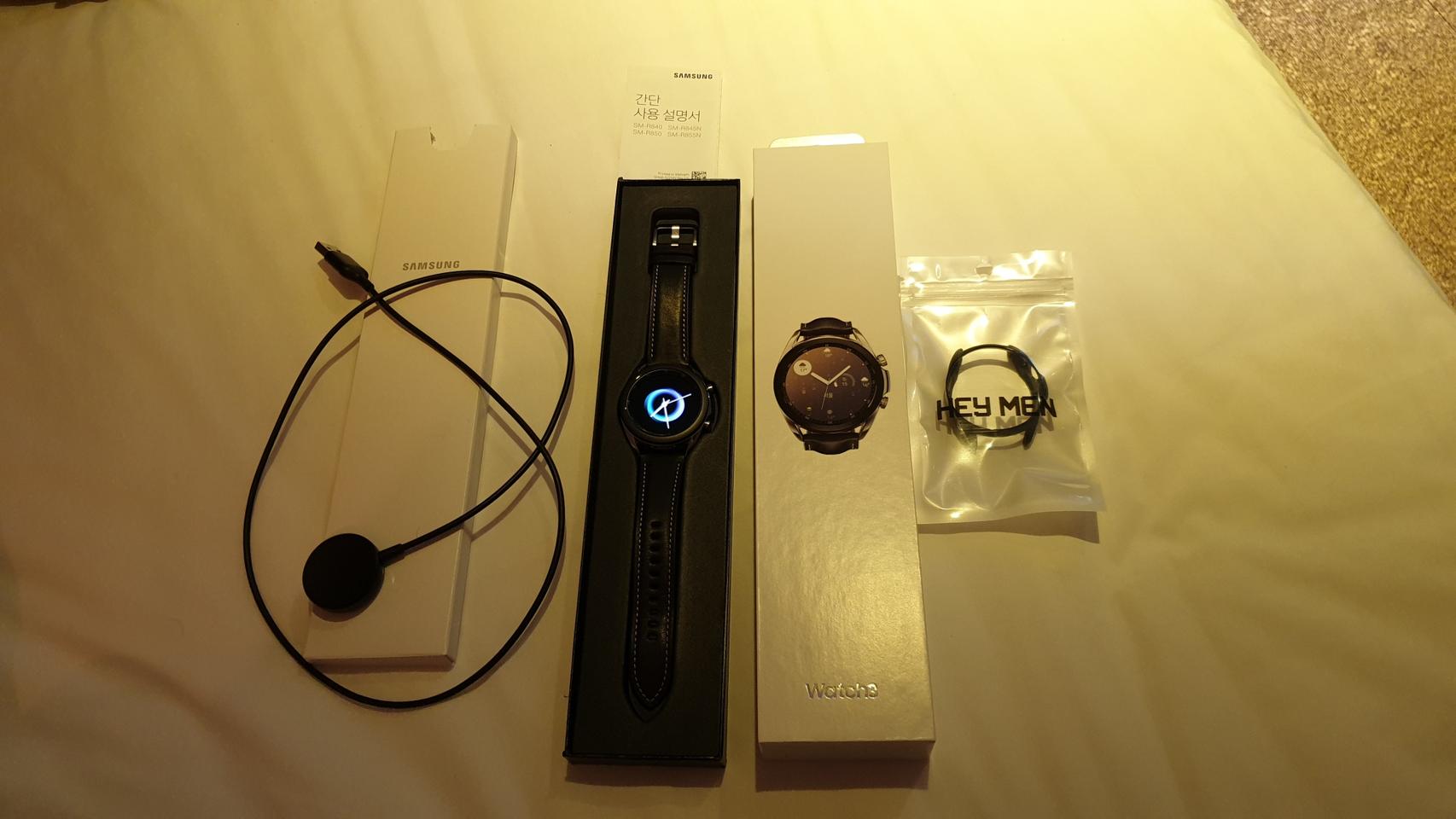 풀박 삼성 갤럭시 워치3 혈압측정 21년1월제조 깨끗 케이스선물증정