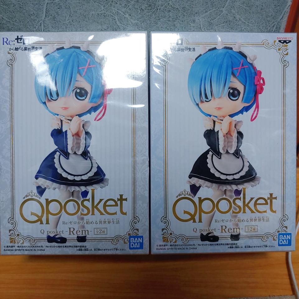 큐포스켓 미개봉 정품 피규어 팝니다.(렘 셋트)